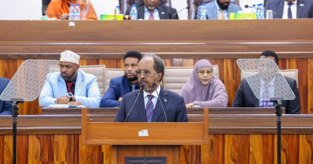 Madaxweyne Xasan Sheekh Oo Khudbad Ka Horjeediyay Labada Aqal Ee Baarlamaanka Soomaaliya