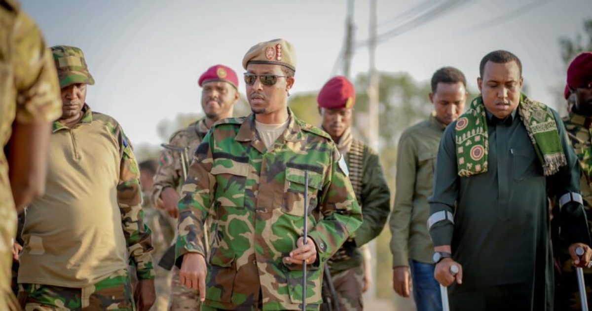 Taliyaha Ciidanka Dhulka XDS oo kormeer shaqo ku tegay degaanno dhaca jiinka Webiga Shabeelle