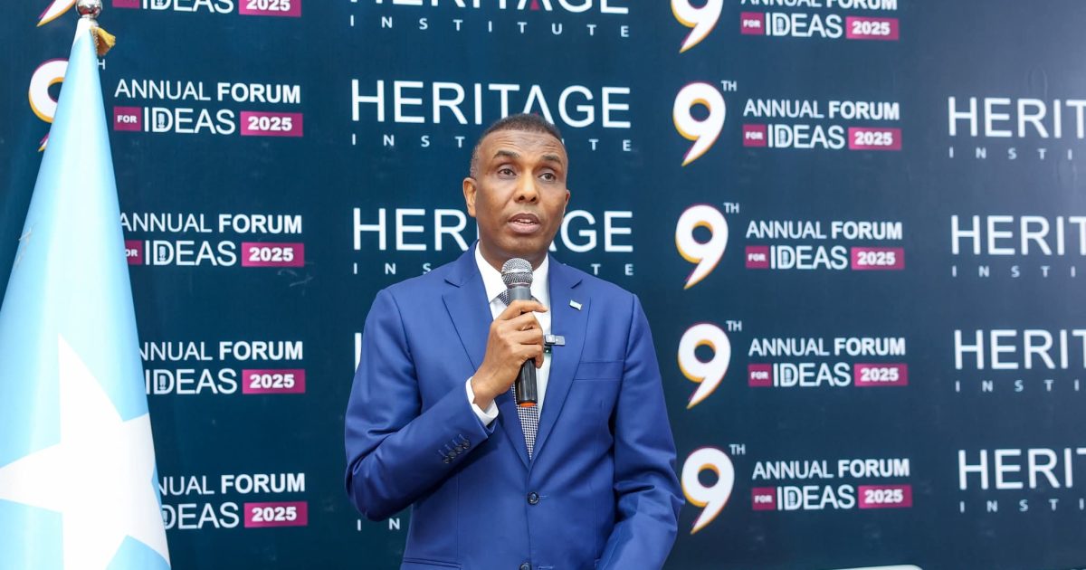 Ra’iisul Wasaare Xamsa oo soo xiray shirka Machadka Heritage ee lagu qabtay Dhuusamareeb