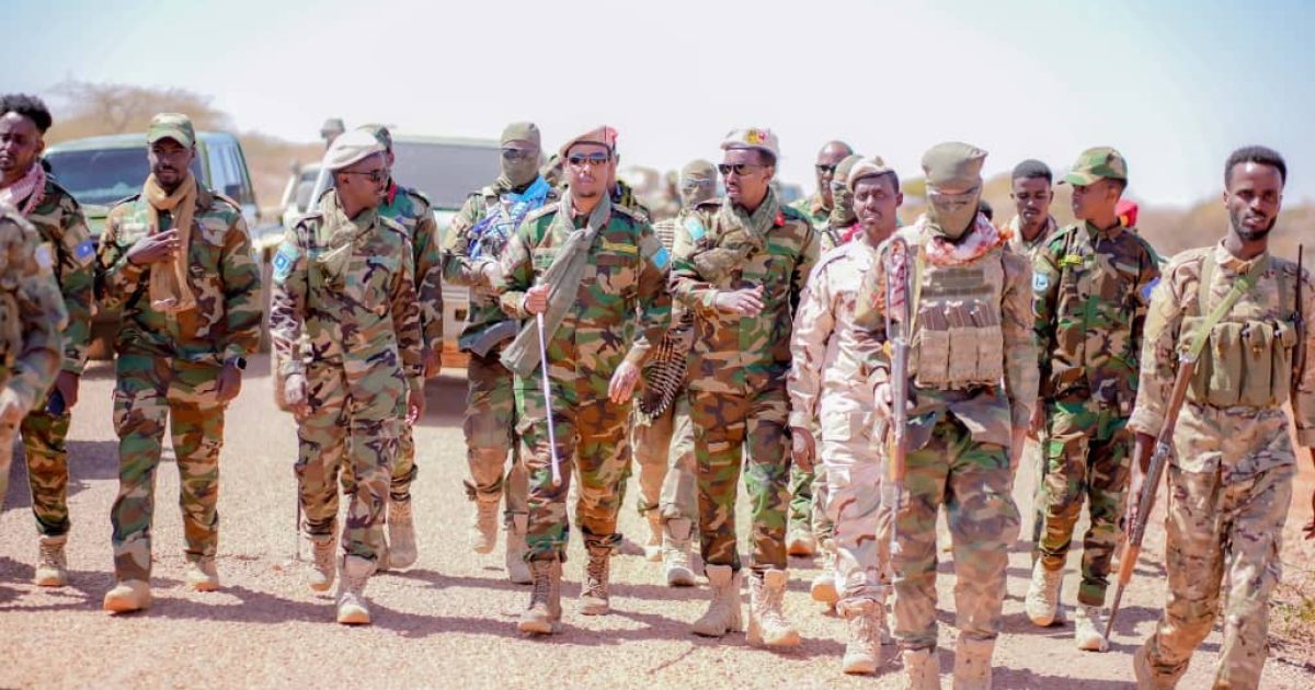 Taliyaha Ciidanka Dhulka XDS oo gaaray Degmada Matabaan ee Gobolka Hiiraan.