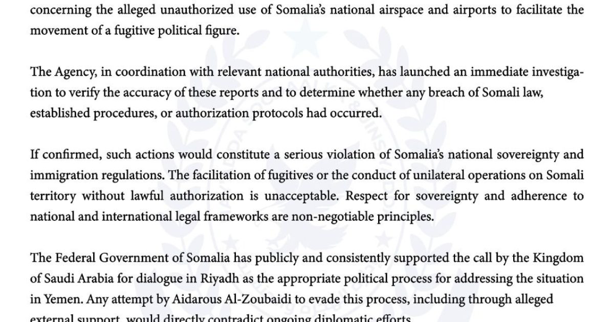 Hay’adda Socdaalka oo soo saartay digniin adag