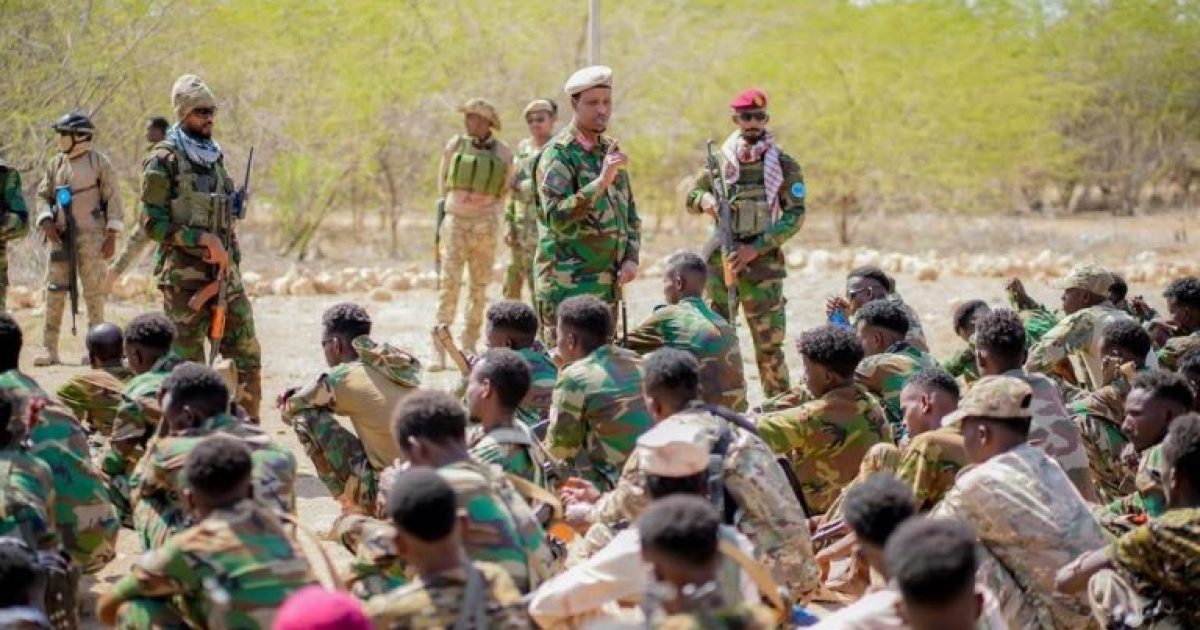 SNA Commander Visits Military Bases in Beledweyne
