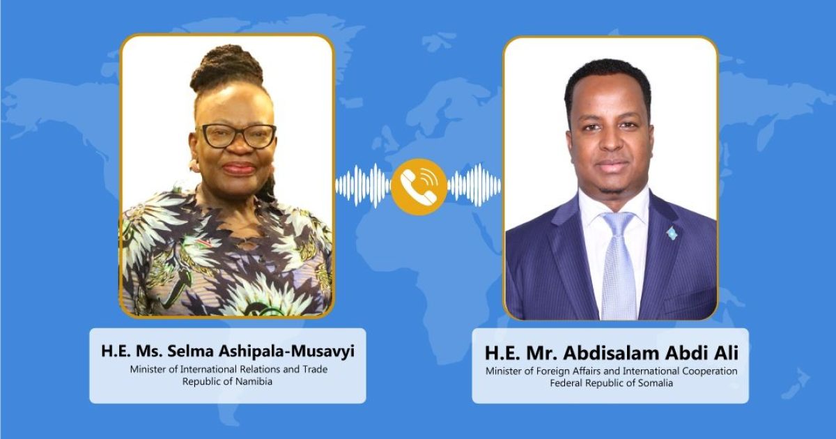 Somalia and Namibia Foreign Ministers Discuss Horn of Africa Developments