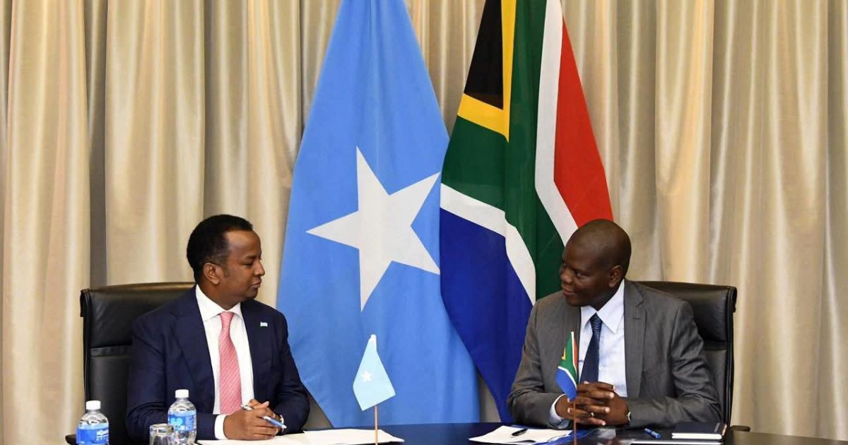 Soomaaliya iyo Koonfur Afrika oo yeeshay Wada-hadallo Laba-Geesood ah