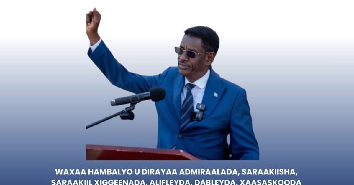 Wasiirka Amniga Gudaha Oo Hambalyo u dray Ciidanka Badda Soomaaliya