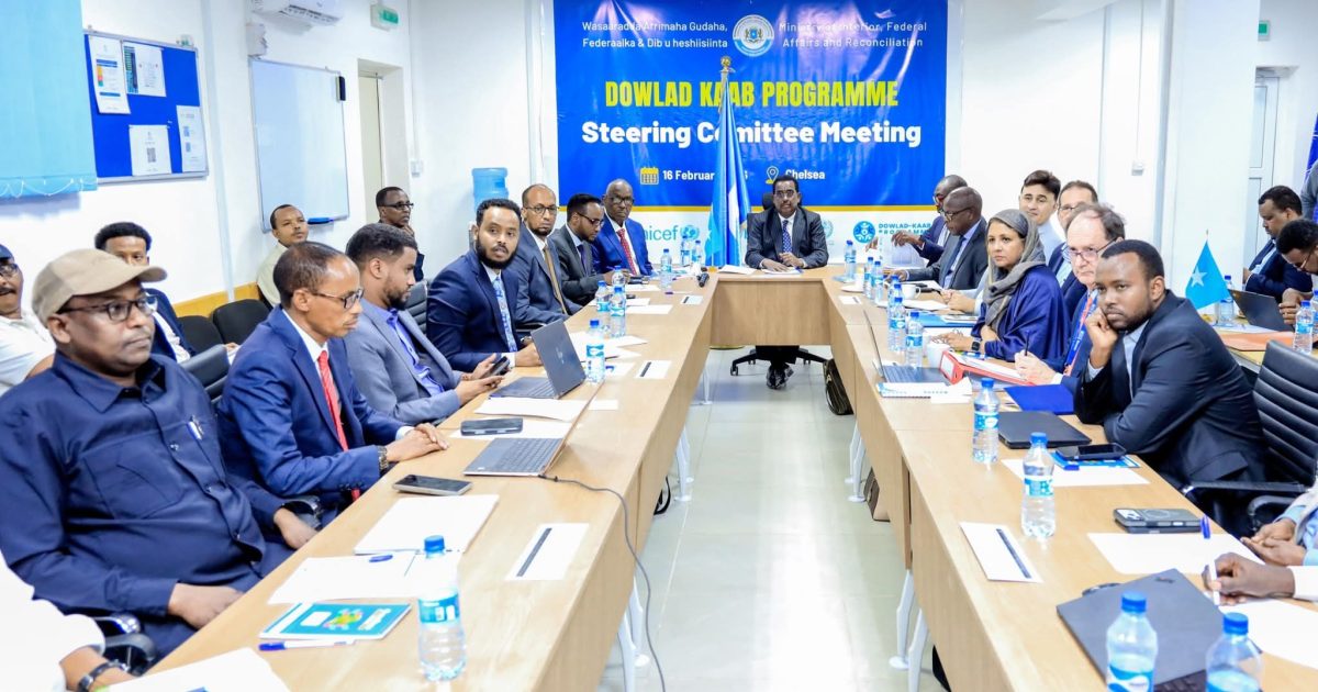 Kulanka Guddiga Sare ee Mashruuca Dowlad-Kaab oo ka furmay Muqdisho