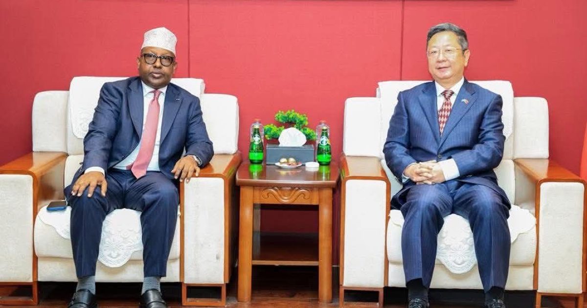 Wasiirka Gaashaandhigga XFS oo kulan la qaatay Safiirka Shiinaha