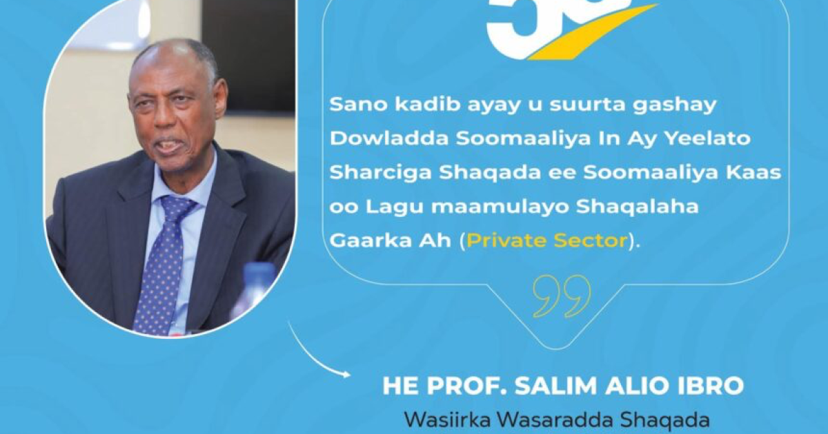 Xeerka Shaqada Soomaaliyeed oo maanta si rasmi ah loo daah furay
