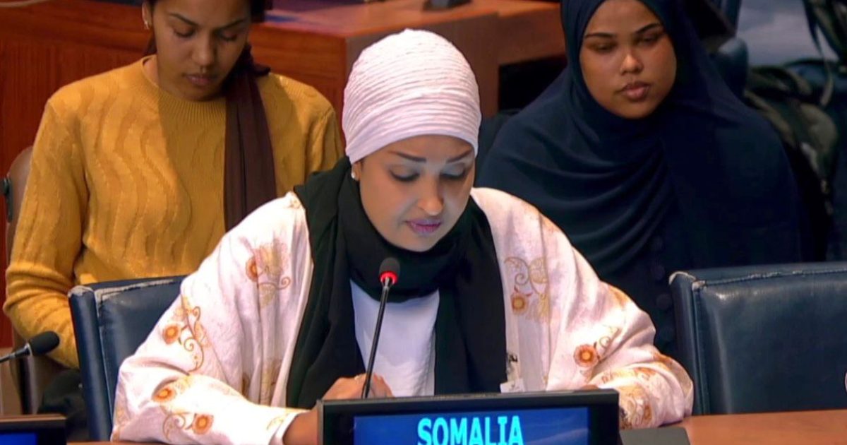 Wasiirka Qoyska Soomaaliya oo khudbad ka jeedisay shir heer Wasiir ah oo ka dhacay New York