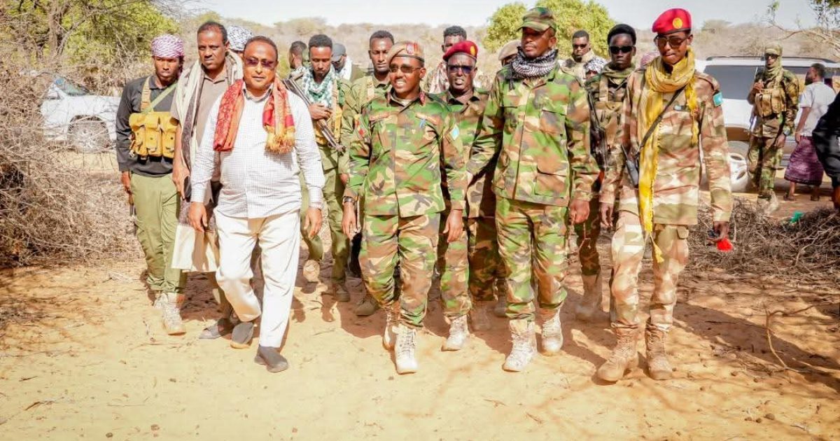 Taliyaha Ciidanka XDS iyo mas’uuliyiin kale oo dhiirigelin ugu tegay Ciidanka Gorgor