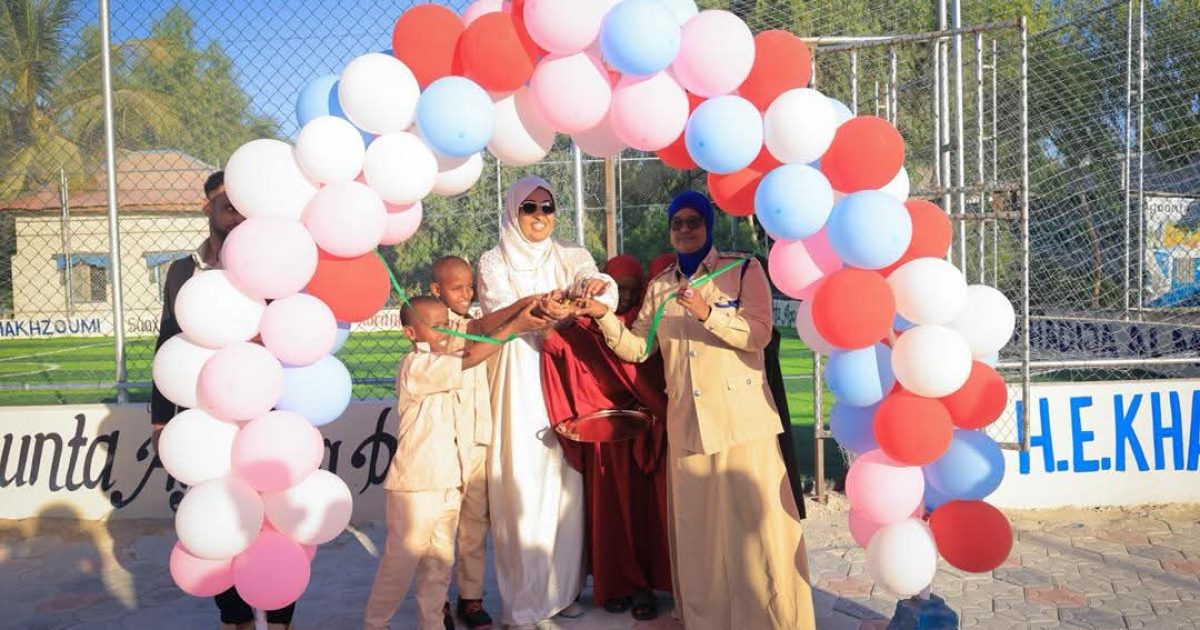 Wasiirka Qoyska oo xarig ka jartay garoon kubadda cagta ah oo loogu talagalay agoonta Ciidammada Booliiska Soomaaliyeed