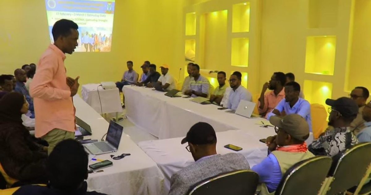 Guddoomiyaha SoDMA oo kulan la yeeshay bulshada ay saameynta abaarta ee G/ Mudug.