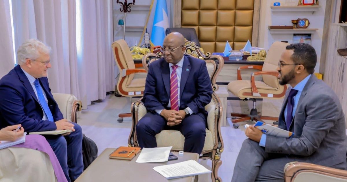 Wasiirka Warfaafinta XFS oo xafiiskiisa ku qaabilay wakiilka UNDP ee Soomaaliya