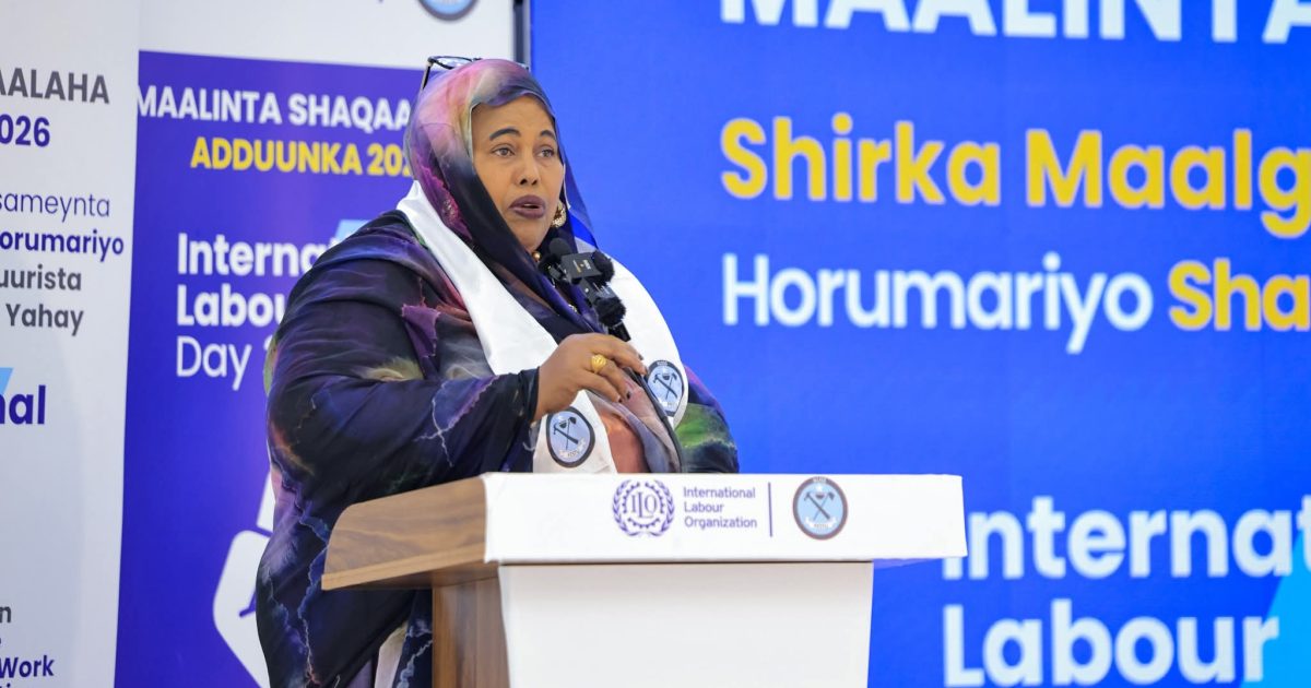 Ku-simaha Wasiirka Shaqada XFS oo ka qeybgashay Xuska Maalinta Shaqaalaha