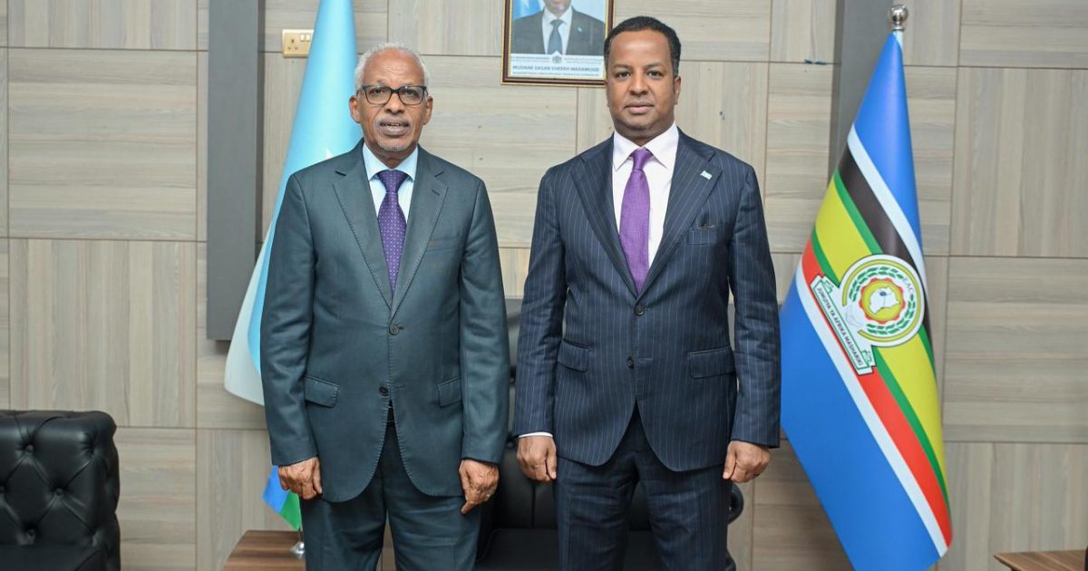 Wasiirka Arrimaha Dibadda XFS oo qaabilay Safiirkii hore Jabuuti ee Soomaaliya