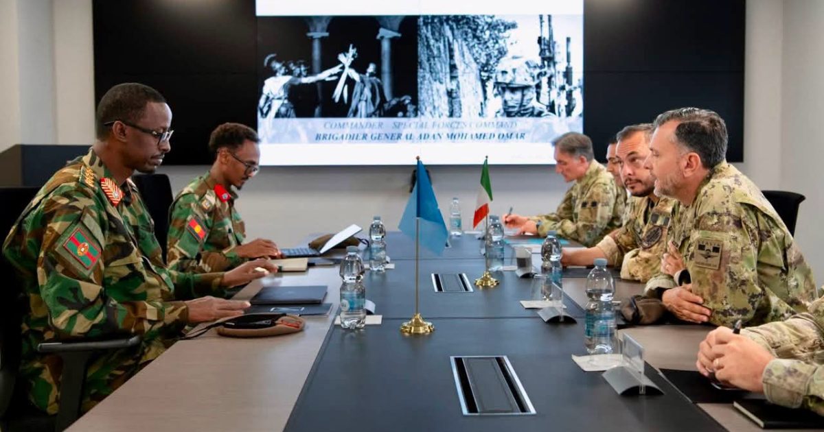 Taliyaha gaarka ah ee XDS oo kulan la qaatay dhiggiisa dalka Talyaaniga 