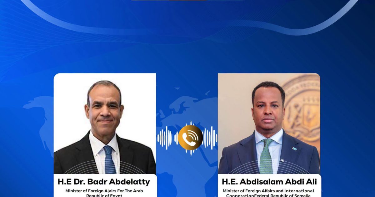 Foreign Ministers of Somalia and Egypt Hold Telephone Conversation