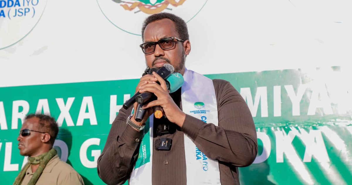 Wafdi uu hogaaminayo Musharraxa Hoggaamiyaha Galmudug oo gaaray Degmada Baxdo