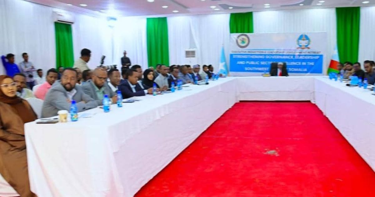 Hoggaamiyaha KGS oo soo xiray Shirka Banbaxa Golaha Wasiirrada Koonfur Galbeed Soomaaliya