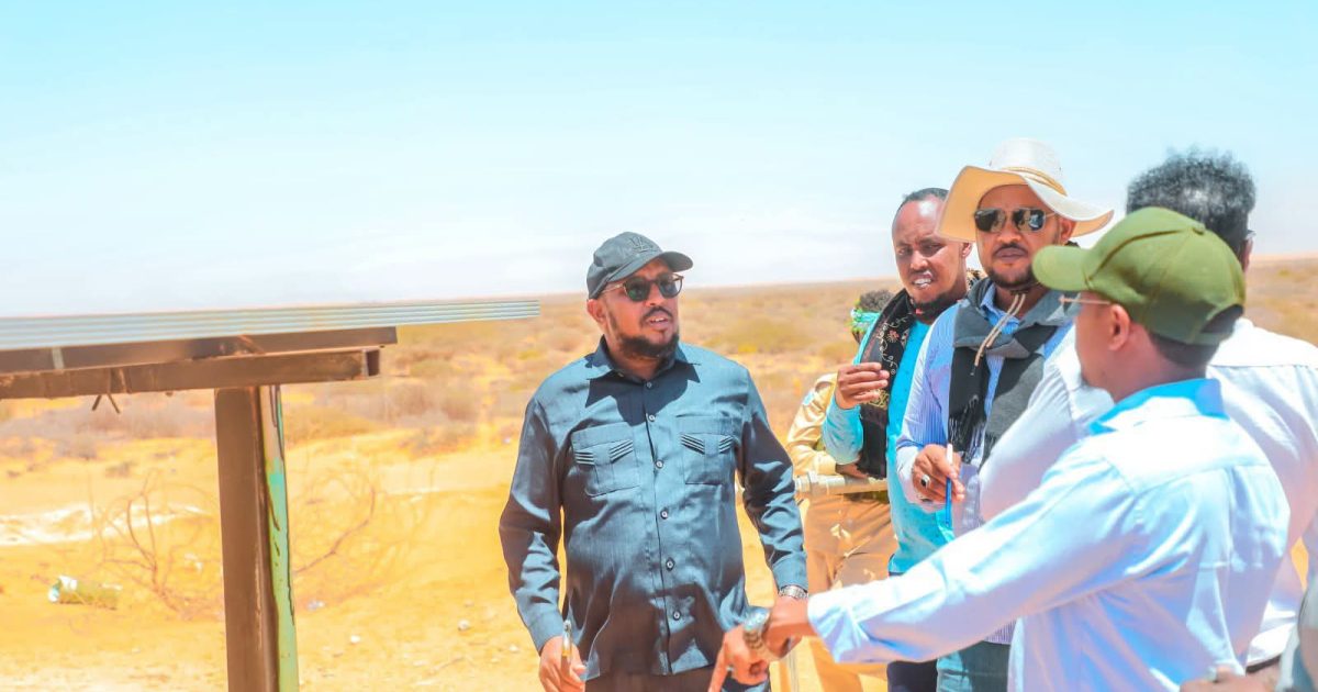 Wasiirka Wasaaradda Tamarta iyo Khayraadka Biyaha Galmudug oo Degmada Xero Dhagaxley