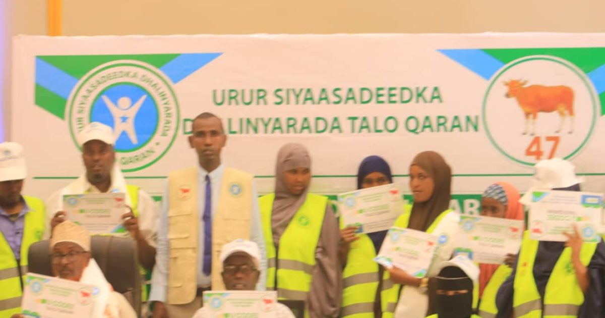 Ololaha Taageerada Musharraxiinta Ururka Talo Qaran oo lagu soo gabagabeeyay Jowhar