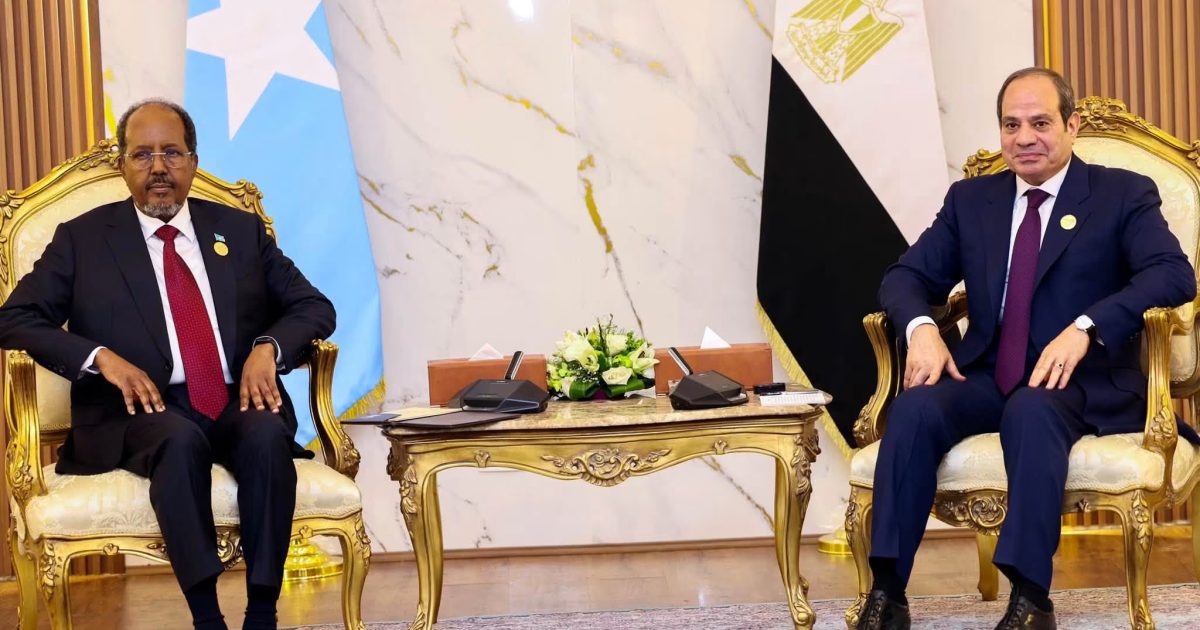 Madaxweyne Xasan Sheekh oo la kulmay dhiggiisa dalka Masar
