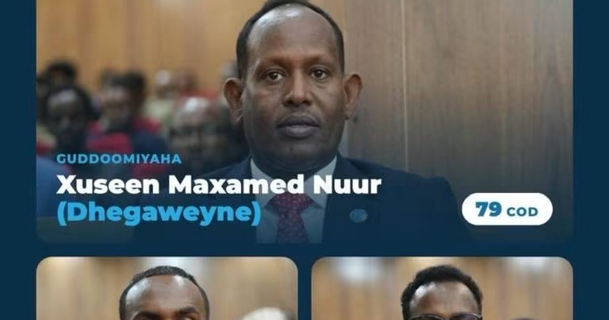 Guddoonka Golaha Wakiillada Galmudug oo la doortay